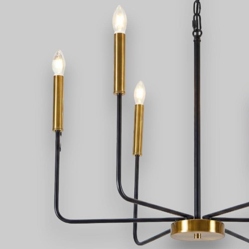 Candelabru Suspendat Cu 6 Brate Odin, Ø 70 x 160cm, 6x7W E14