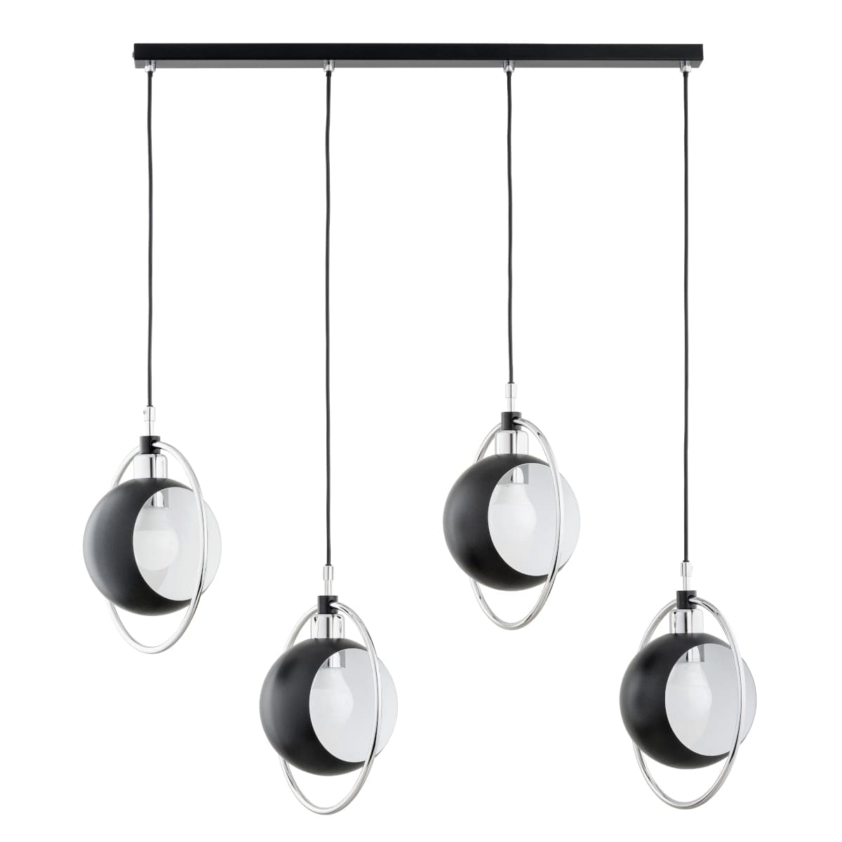 Lustra Pendul Alfa Olimpia Neagra 4xE27
