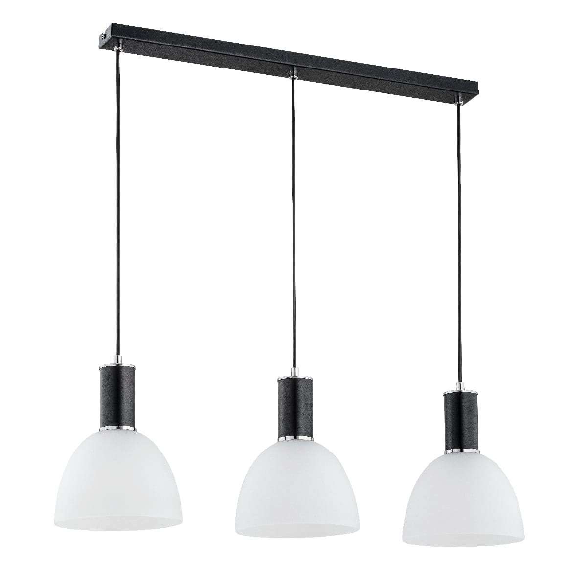 Lustra Pendul Alfa Dana Neagra & Alba 3xE27