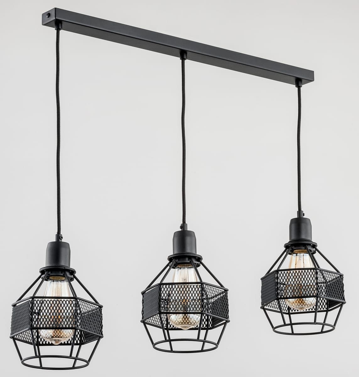 Lustra Pendul Alfa Blister Neagra 3xE27