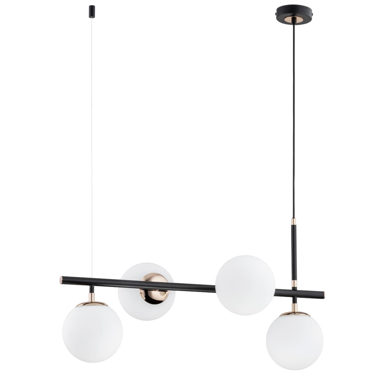 Lustra Pendul Alfa Fiore Neagra 4xE14