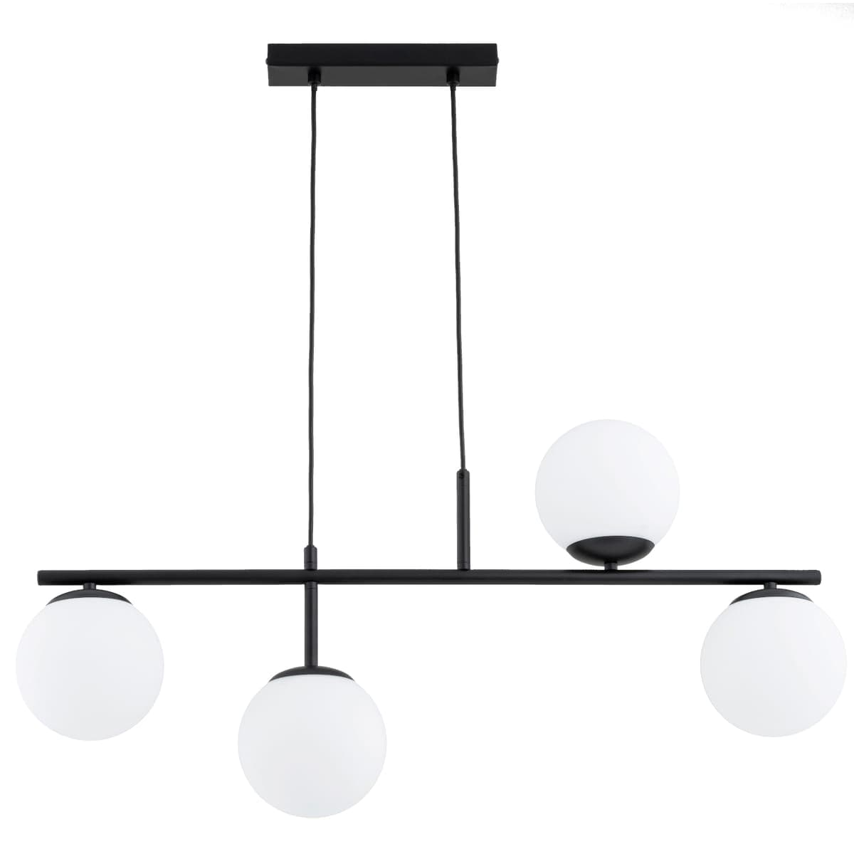 Lustra Pendul Alfa Luna Neagra & Alba 4xE14