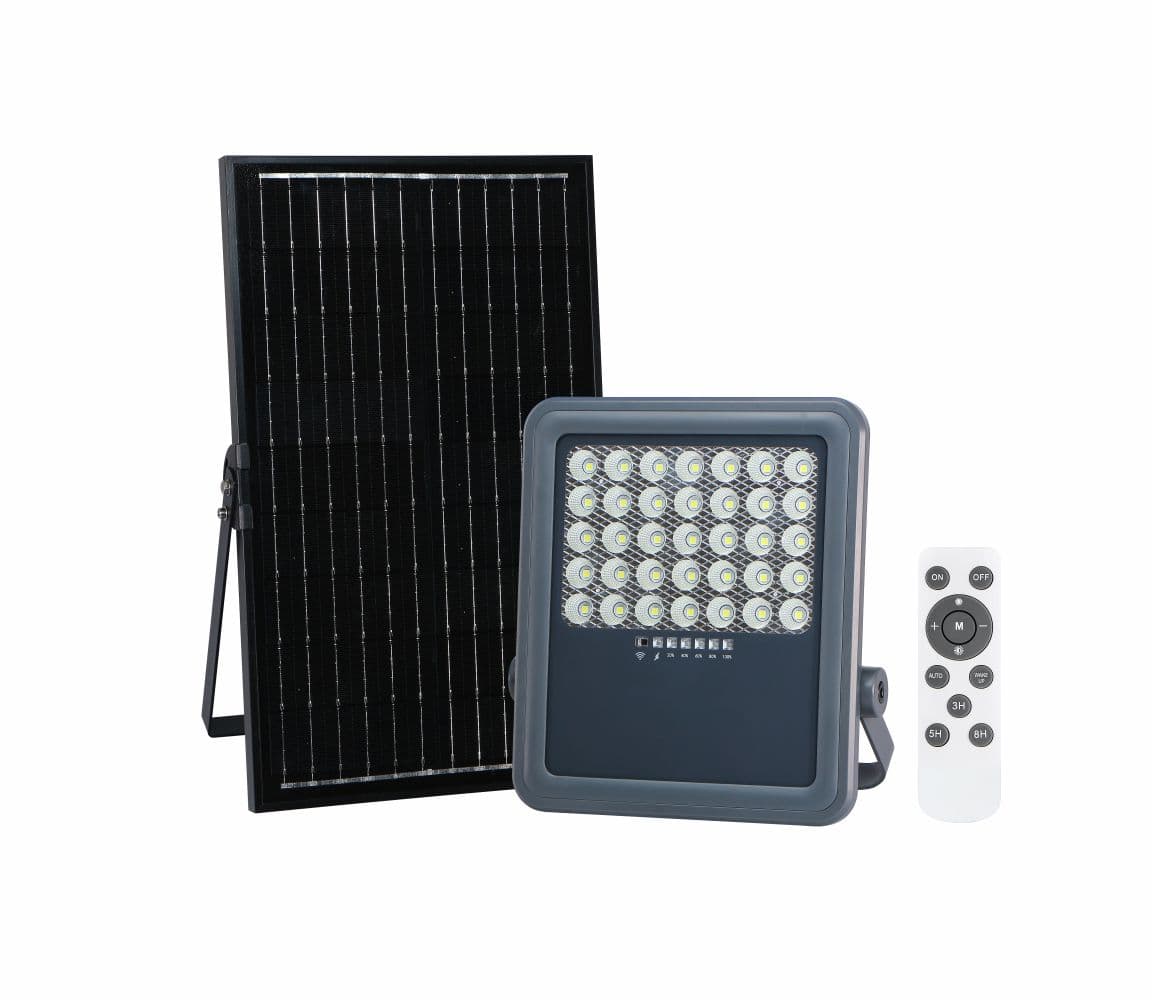 Proiector cu panou solar si telecomanda 5V/15W 200W
