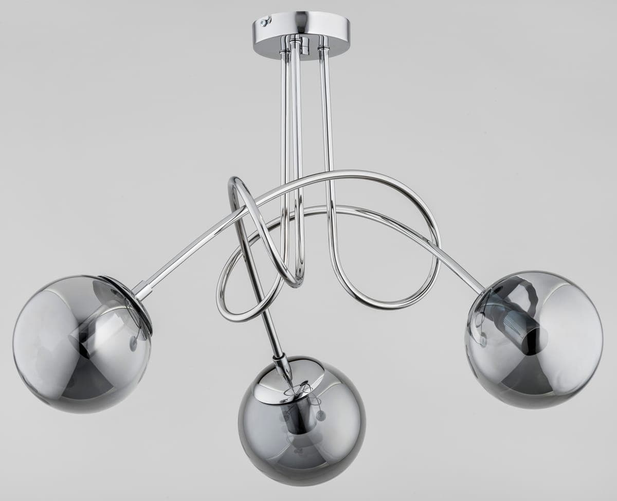Lustra Alfa Tango Glass Chrome 3xE14