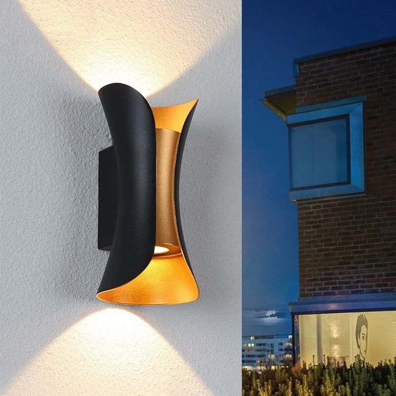 APLICA LED PERETE MAIA 2*5W 460LM 3000K NEGRU 200*100*95MM