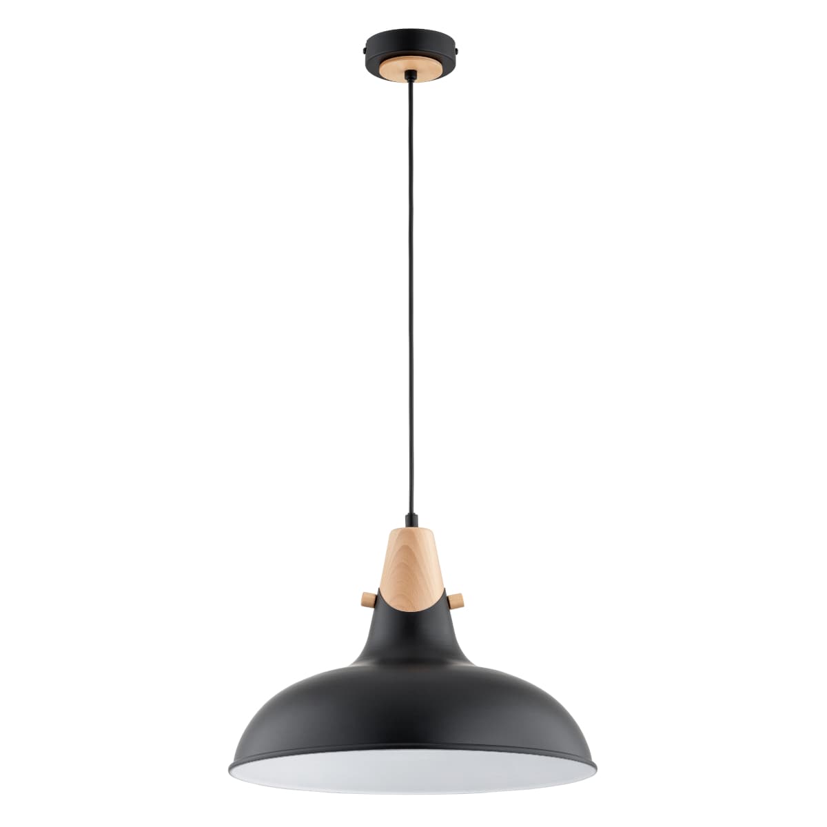 Lustra Pendul Alfa Solo Neagra 1xE27