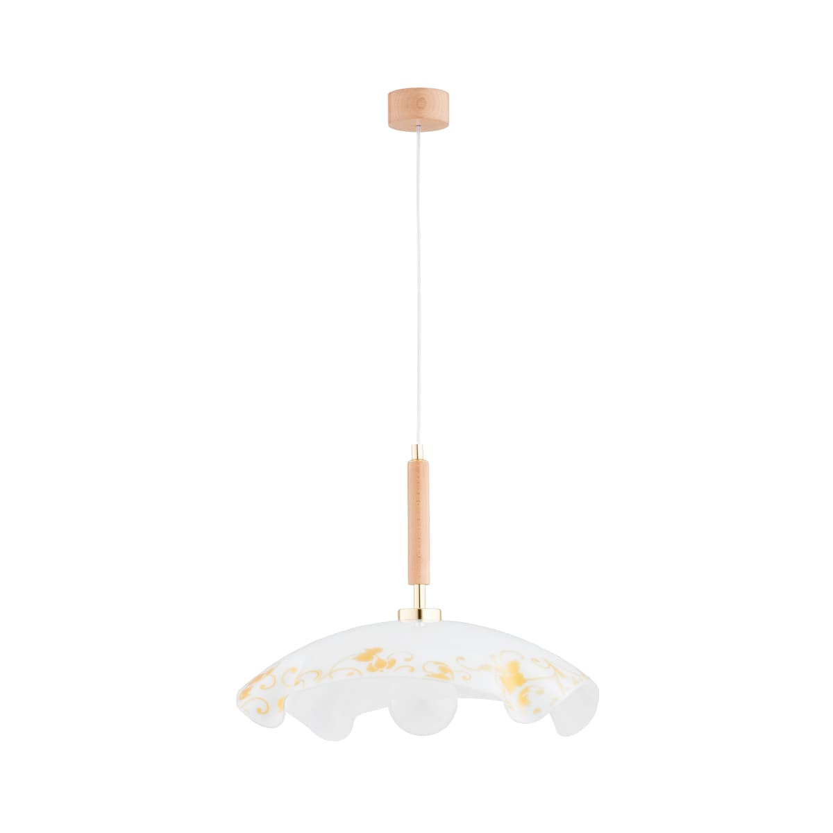 Lustra Pendul Alfa Garden Lemn 1xE27