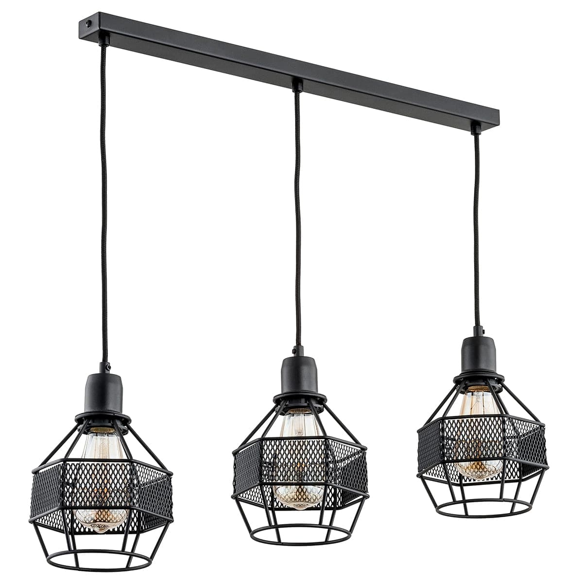 Lustra Pendul Alfa Blister Neagra 3xE27