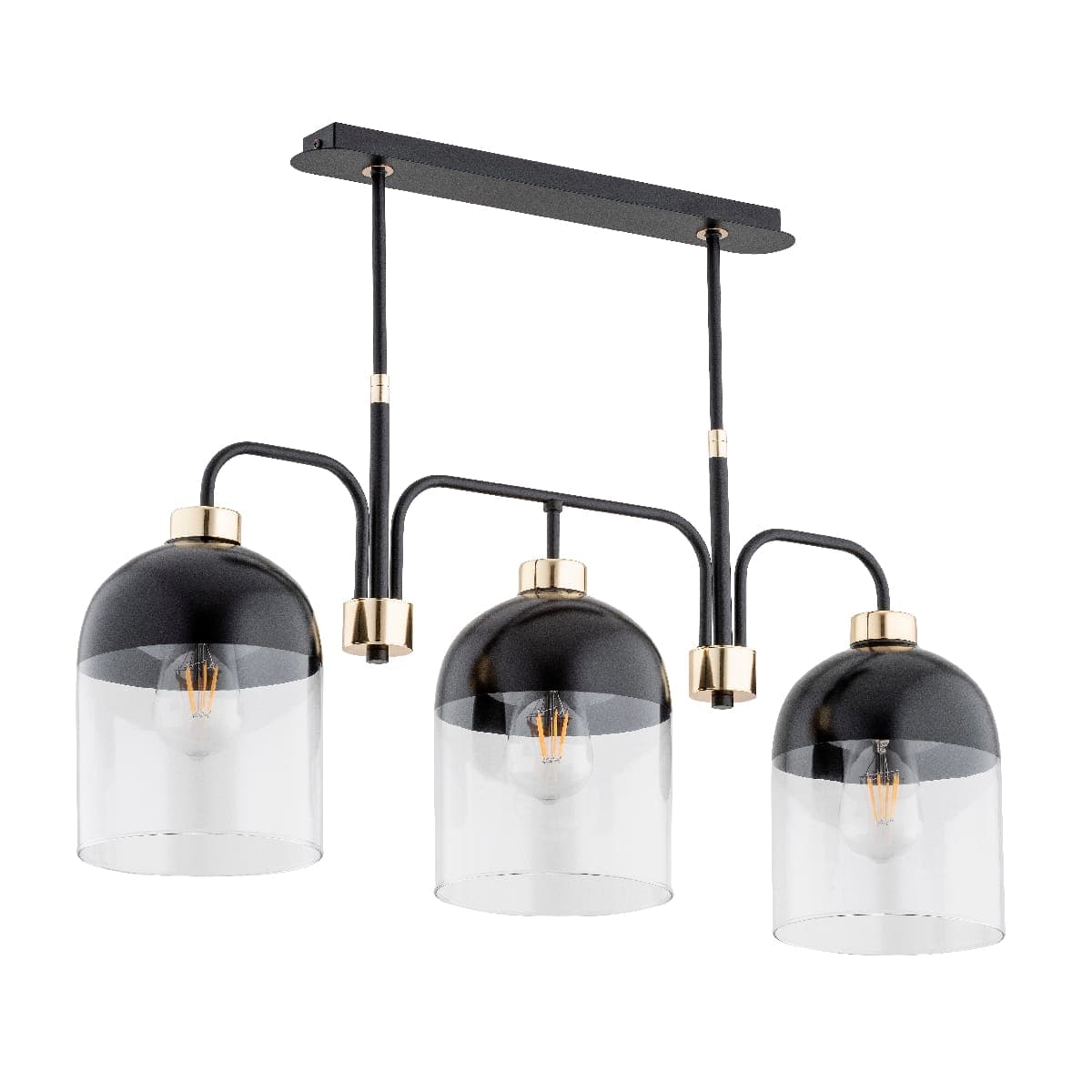 Lustra Alfa Bovery Neagra 3xE27