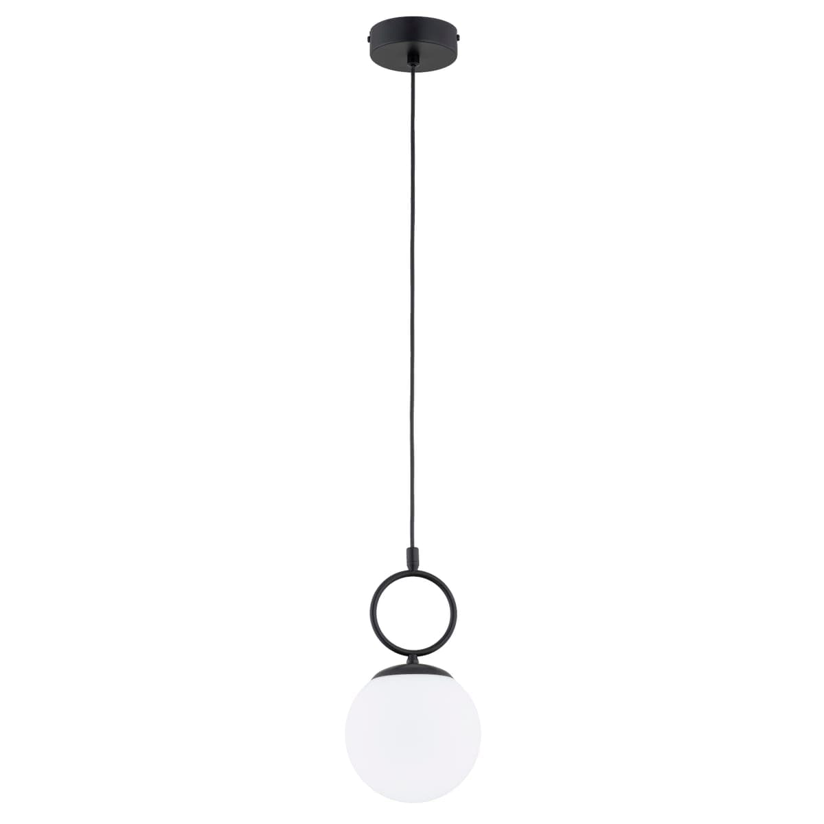 Lustra Pendul Alfa Sitro Czarna & Biała 1xE14