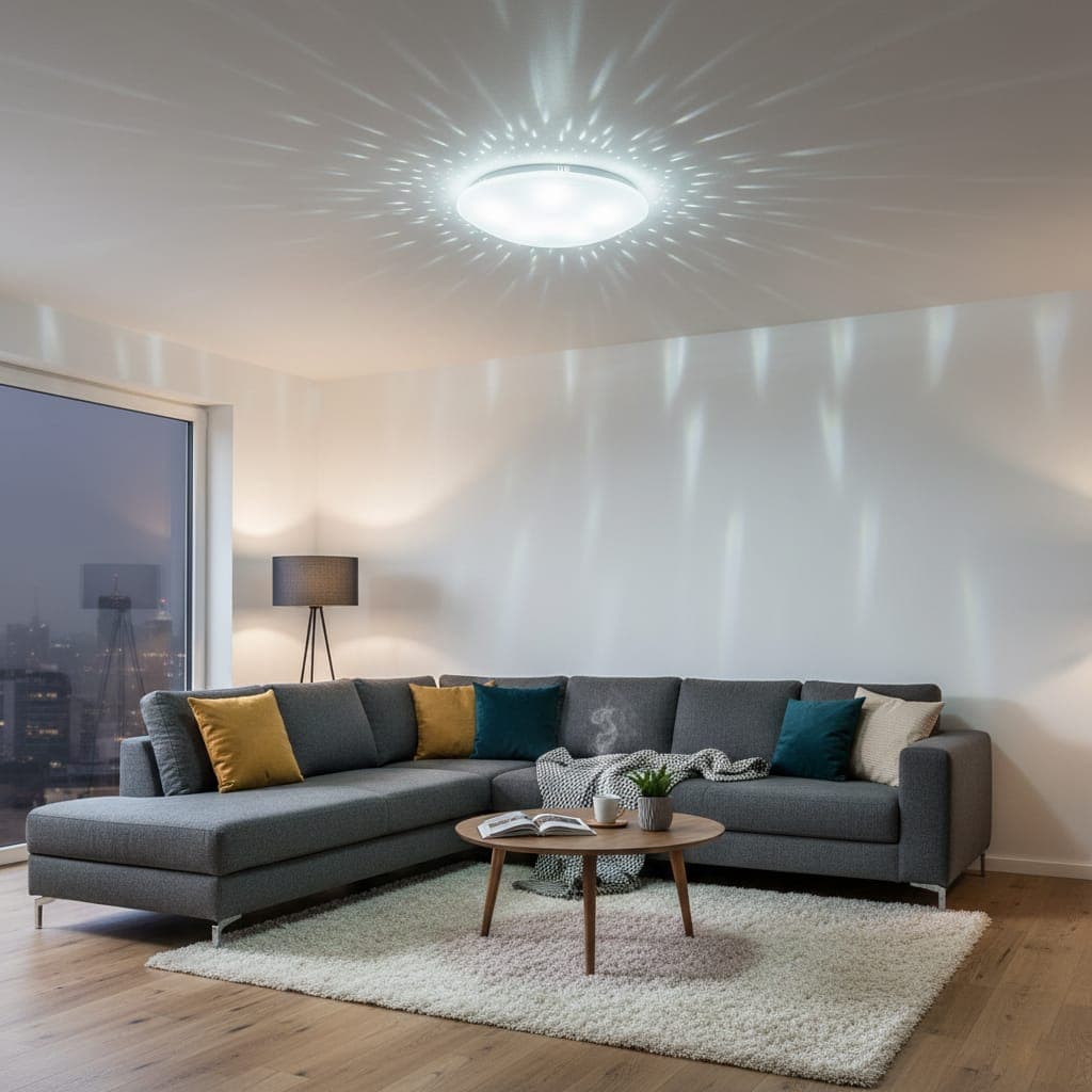 Plafoniera LED Star 13W=75W, 280x95mm, 6500K, lumina rece