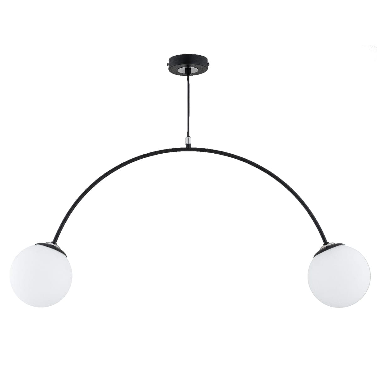 Lustra Alfa Bend Neagra & Alba 2xE14