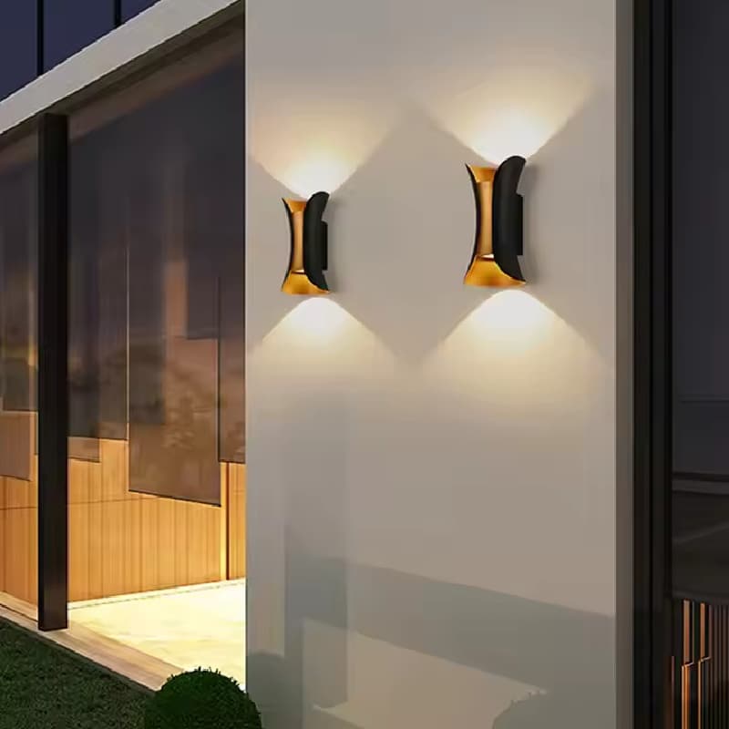 APLICA LED PERETE MAIA 2*5W 460LM 3000K NEGRU 200*100*95MM