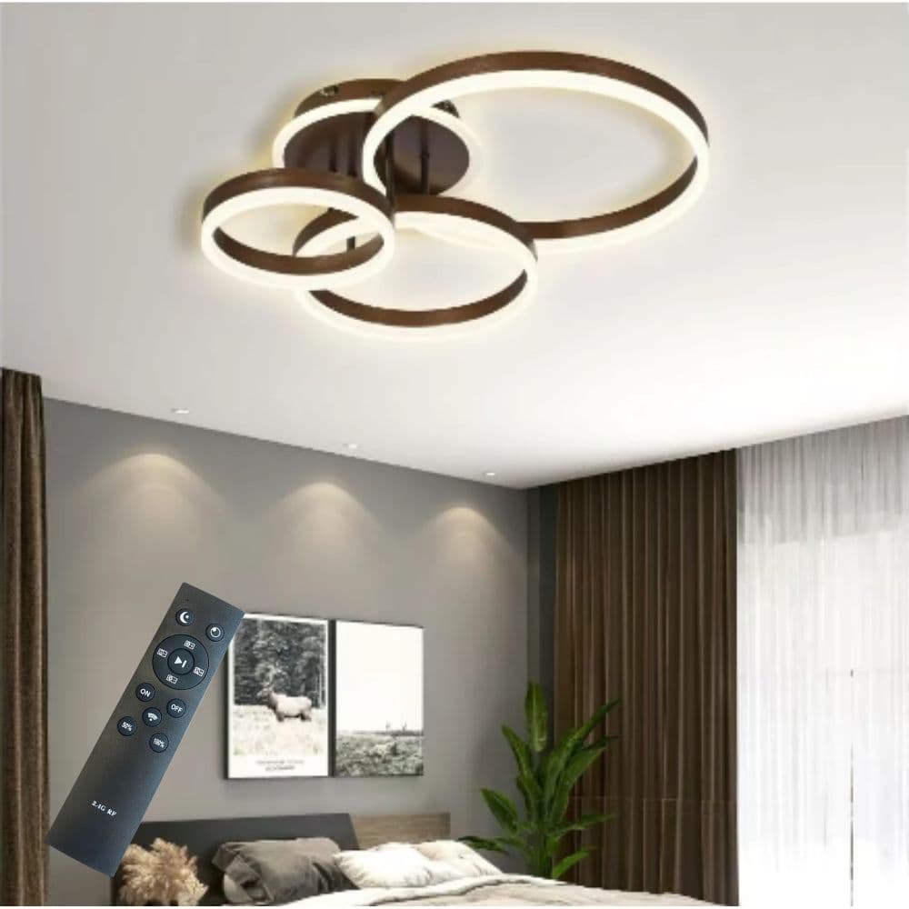 Lustra Led moderna dimabila 85w/4500lm  cu Telecomanda 200+300+400mm
