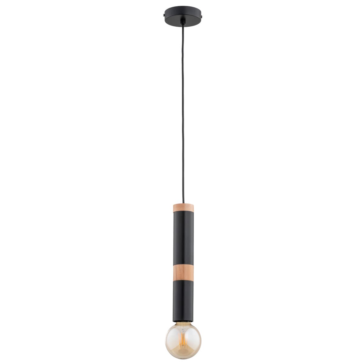 Lustra Pendul Alfa Akord Neagra 1xE27