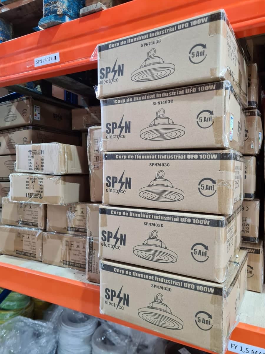 Corp Led Industrial Ø368, 200W, 6400K, lumina rece
