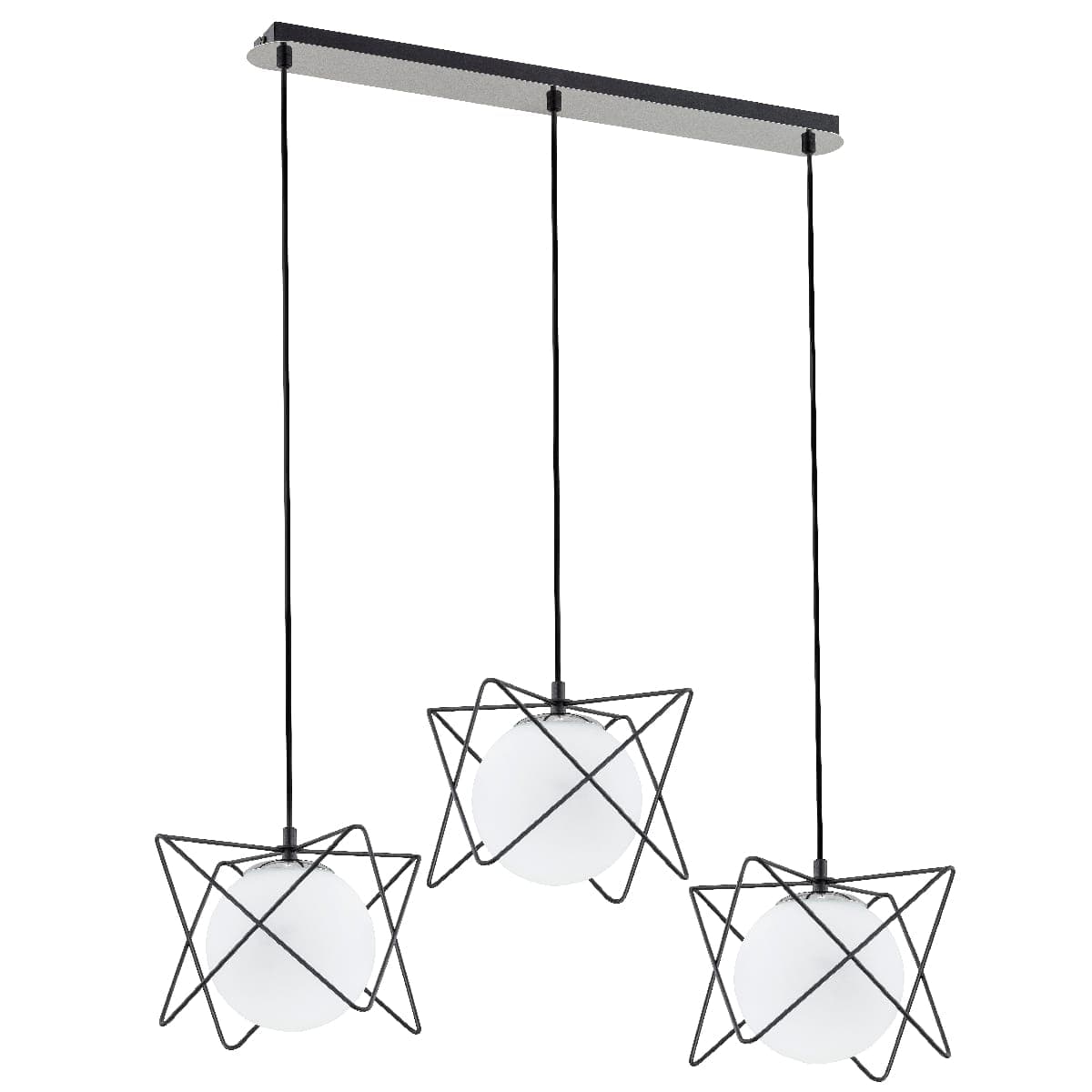 Lustra Pendul Alfa Sagito Track Neagra & Alba 3xE14