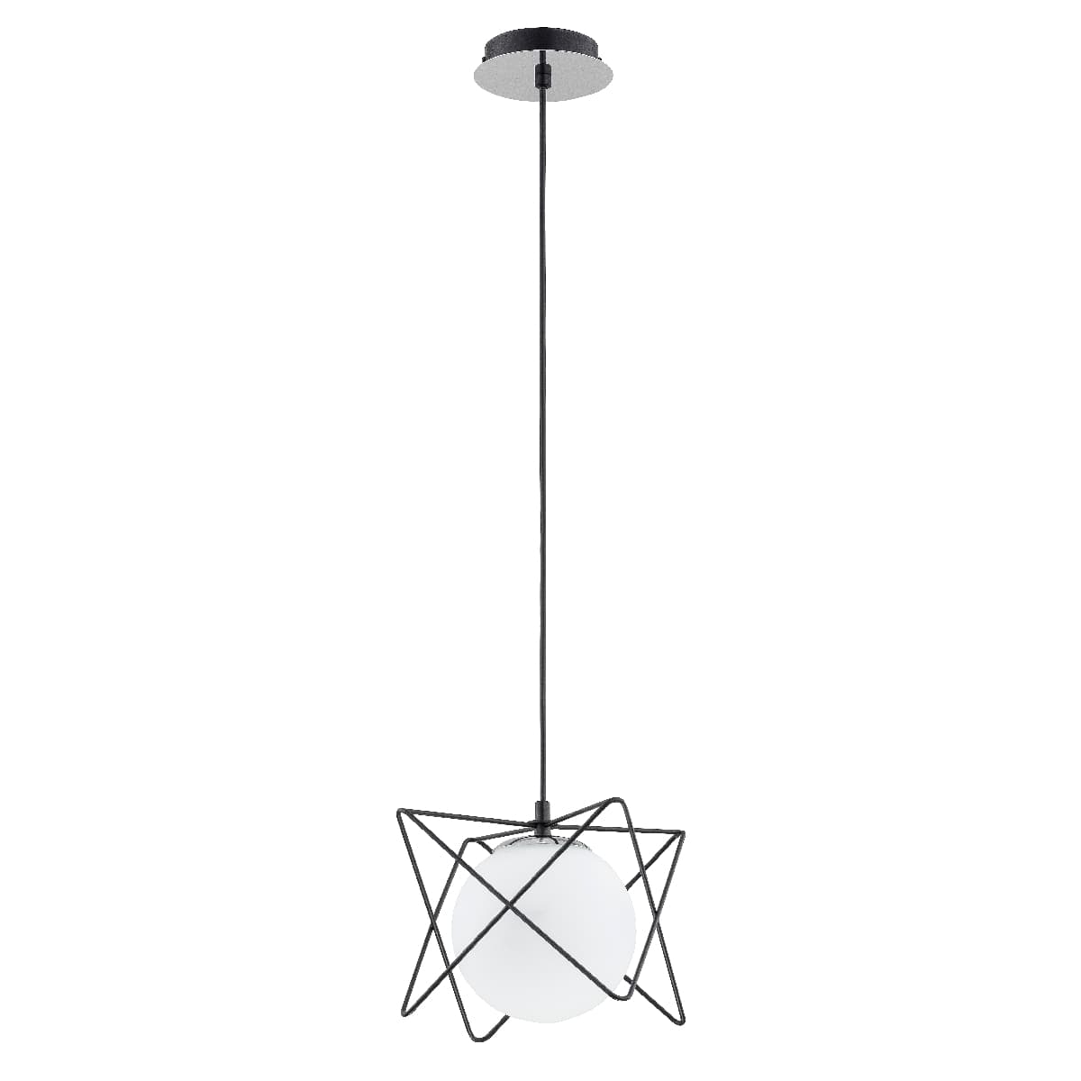 Lustra Pendul Alfa Sagito Track Neagra & Alba 1xE14