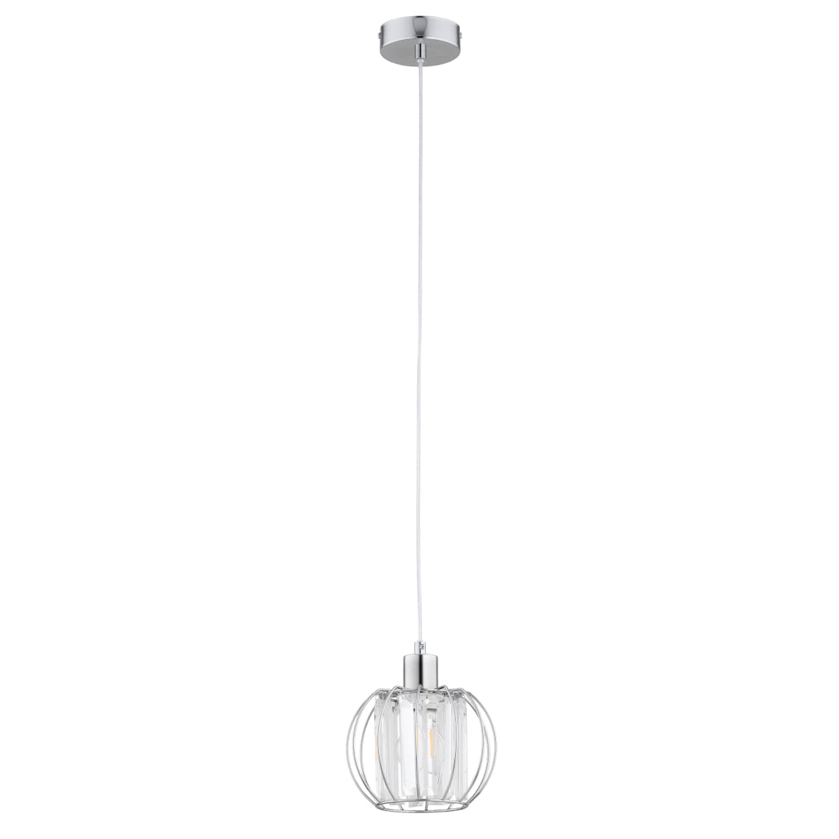 Lustra Pendul Alfa Kristal Chrome 1xE27