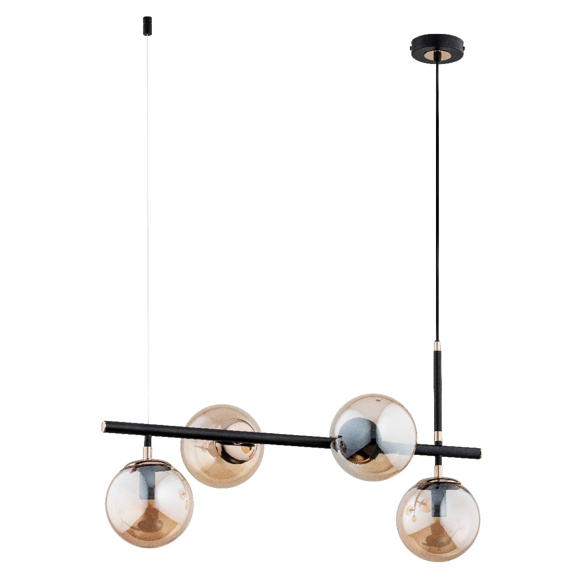 Lustra Pendul Alfa Fiore Neagra 4xE14