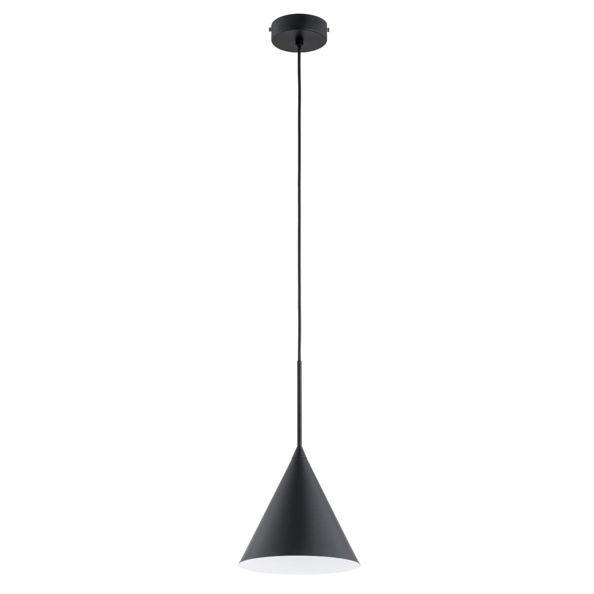 Lustra Pendul Alfa Fabo Midi Neagra 1xE27