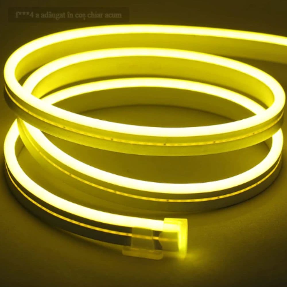 Neon Flex Galben 10W/M SMD2835 8x16mm/220V