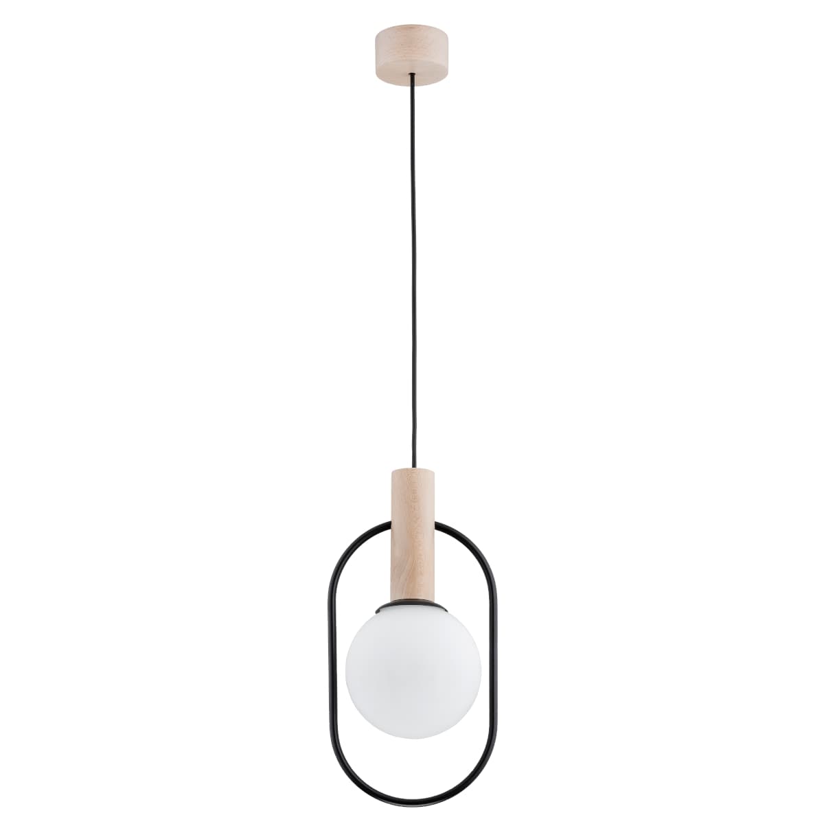 Lustra Pendul Alfa Miki Lemn 1xE14
