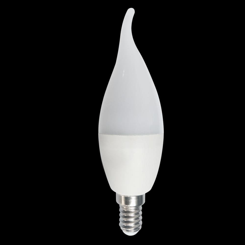 Bec Led Lumanare Flama E14, model C35, 7W= 60W, lumina calda, 3+1GRATIS