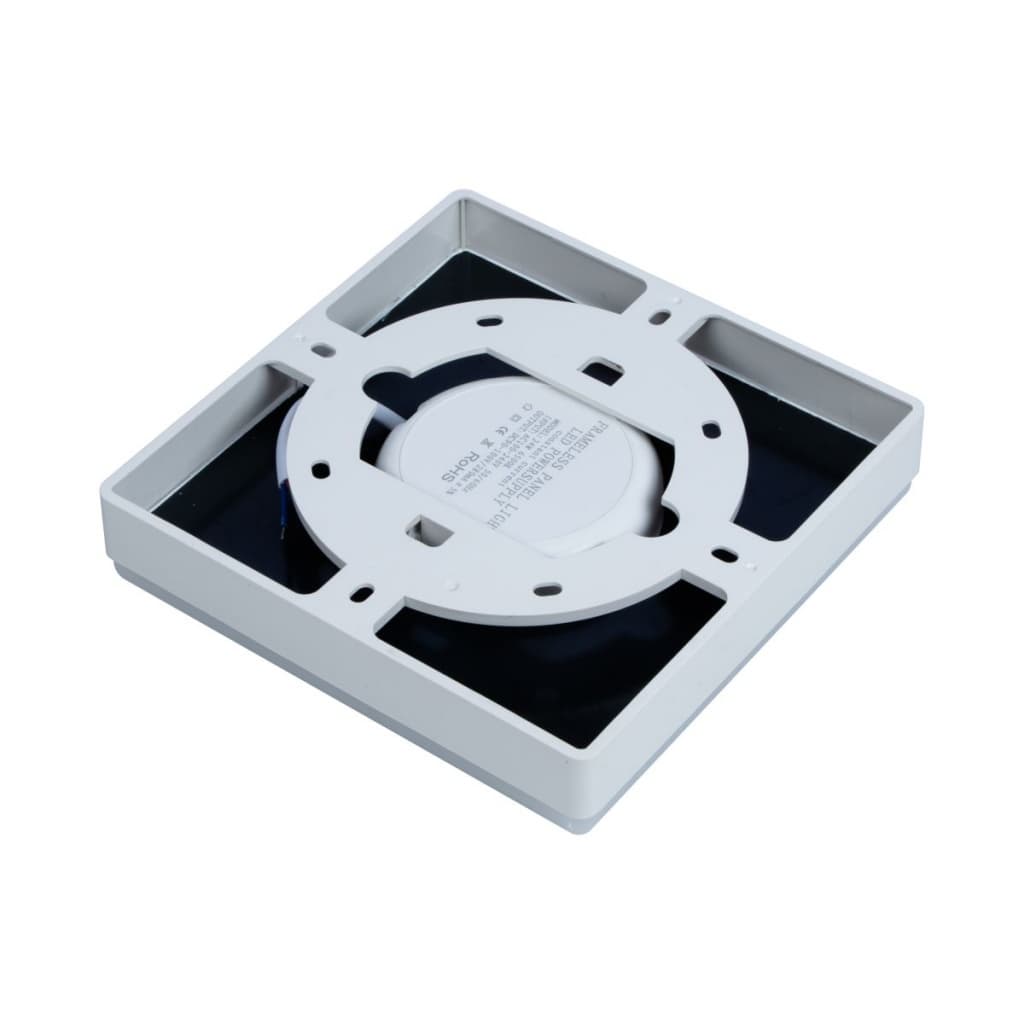 Spot Led Luna + Rama montaj aparent patrata, 120x120mm, 14W=130W, 6000K, lumina rece