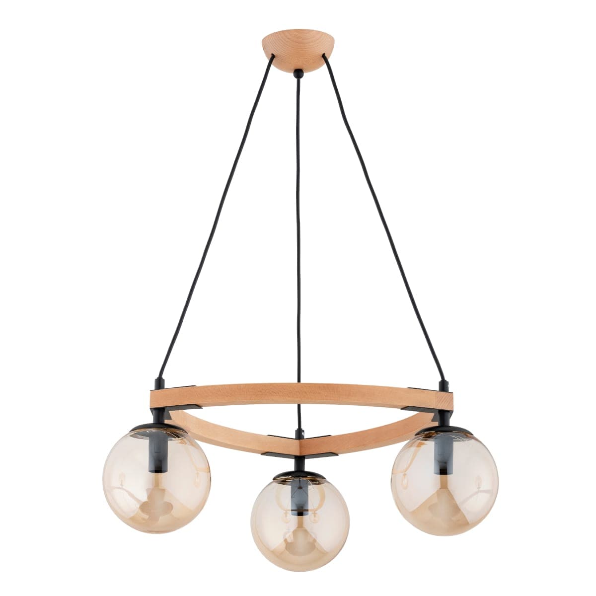 Lustra Pendul Alfa Adina Lemn 3xE14