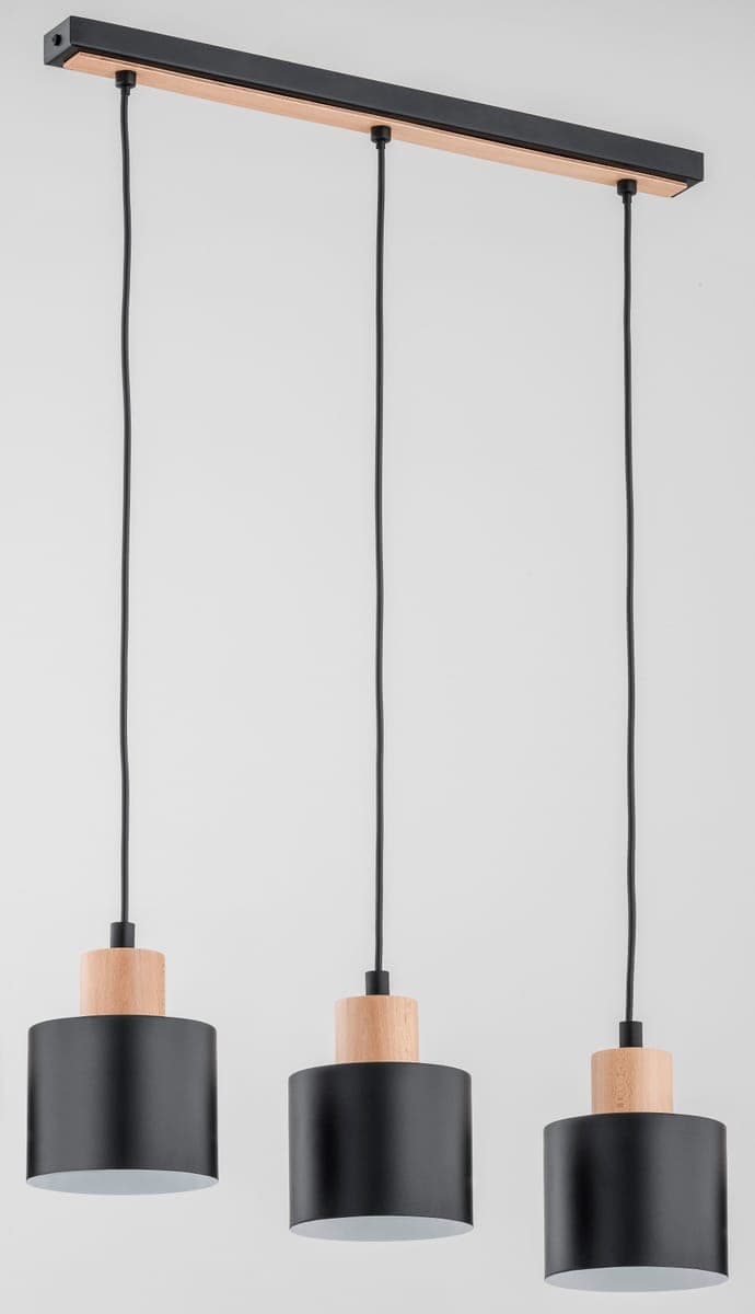 Lustra Pendul Alfa Ivo Neagra 3xE27