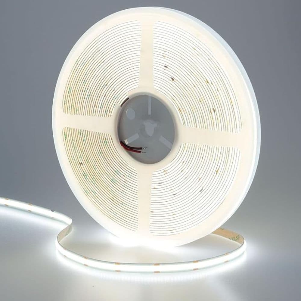 Banda led COB 12W/m 480led/m 6000K 24V IP67 rola 5m PCB 8mm