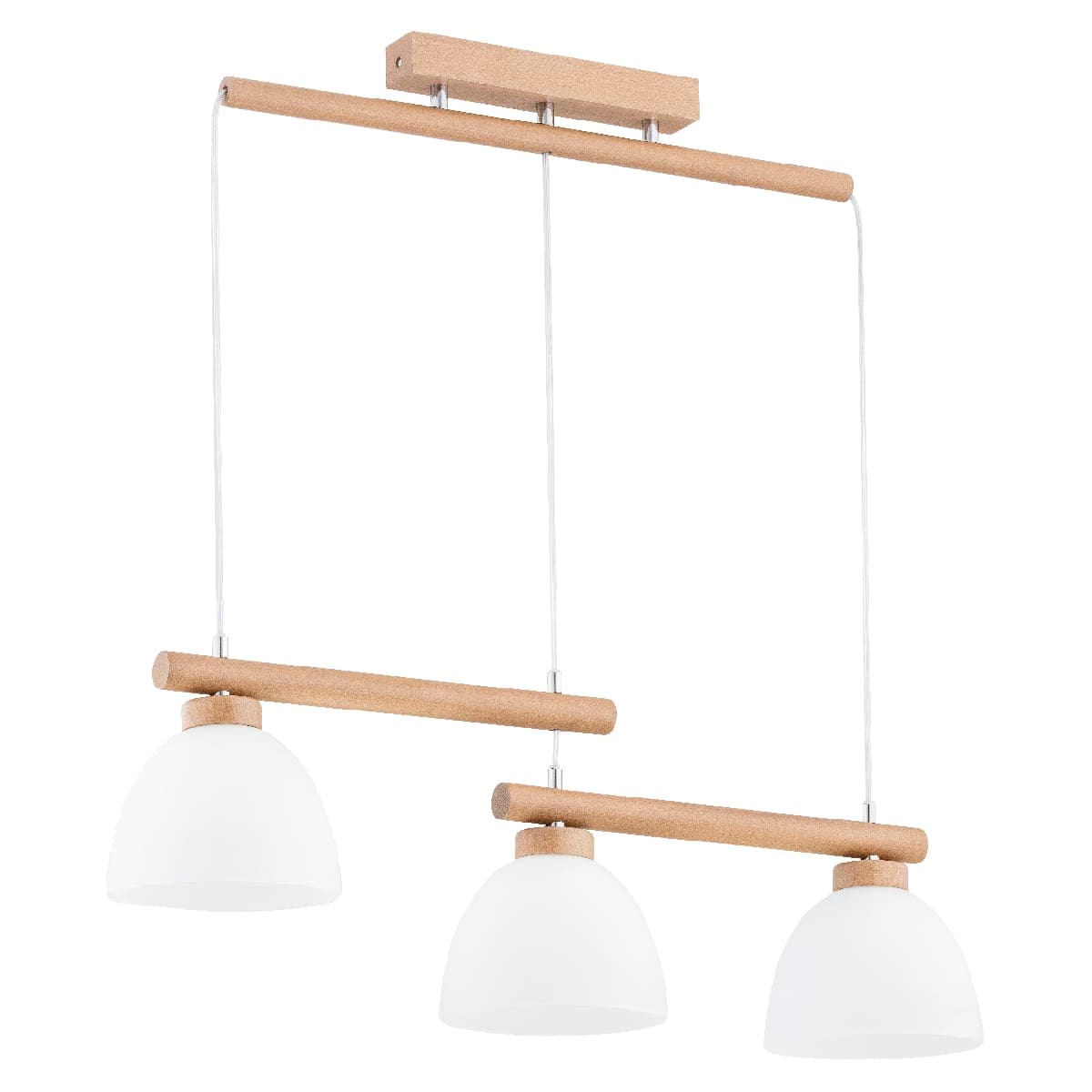Lustra Pendul Alfa Denver Lemn 3xE27