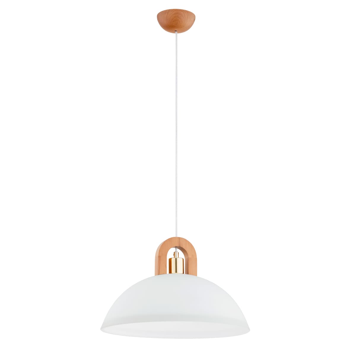 Lustra Pendul Alfa Migot Lemn & Aurie 1xE27