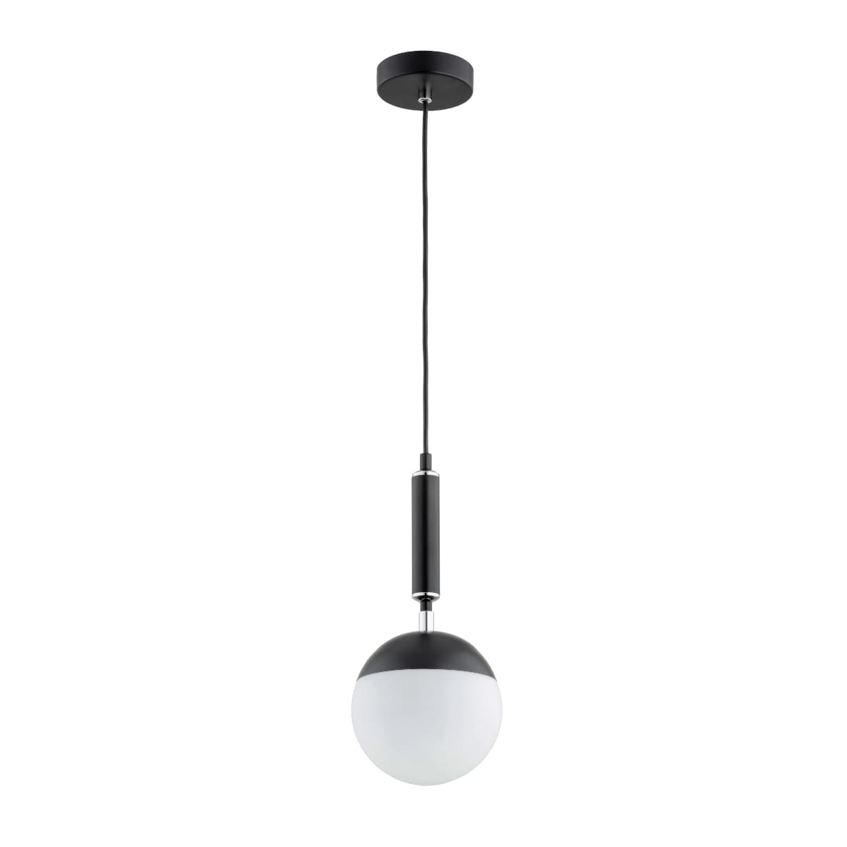 Lustra Pendul Alfa Marakas Neagra & Alba 1xE14