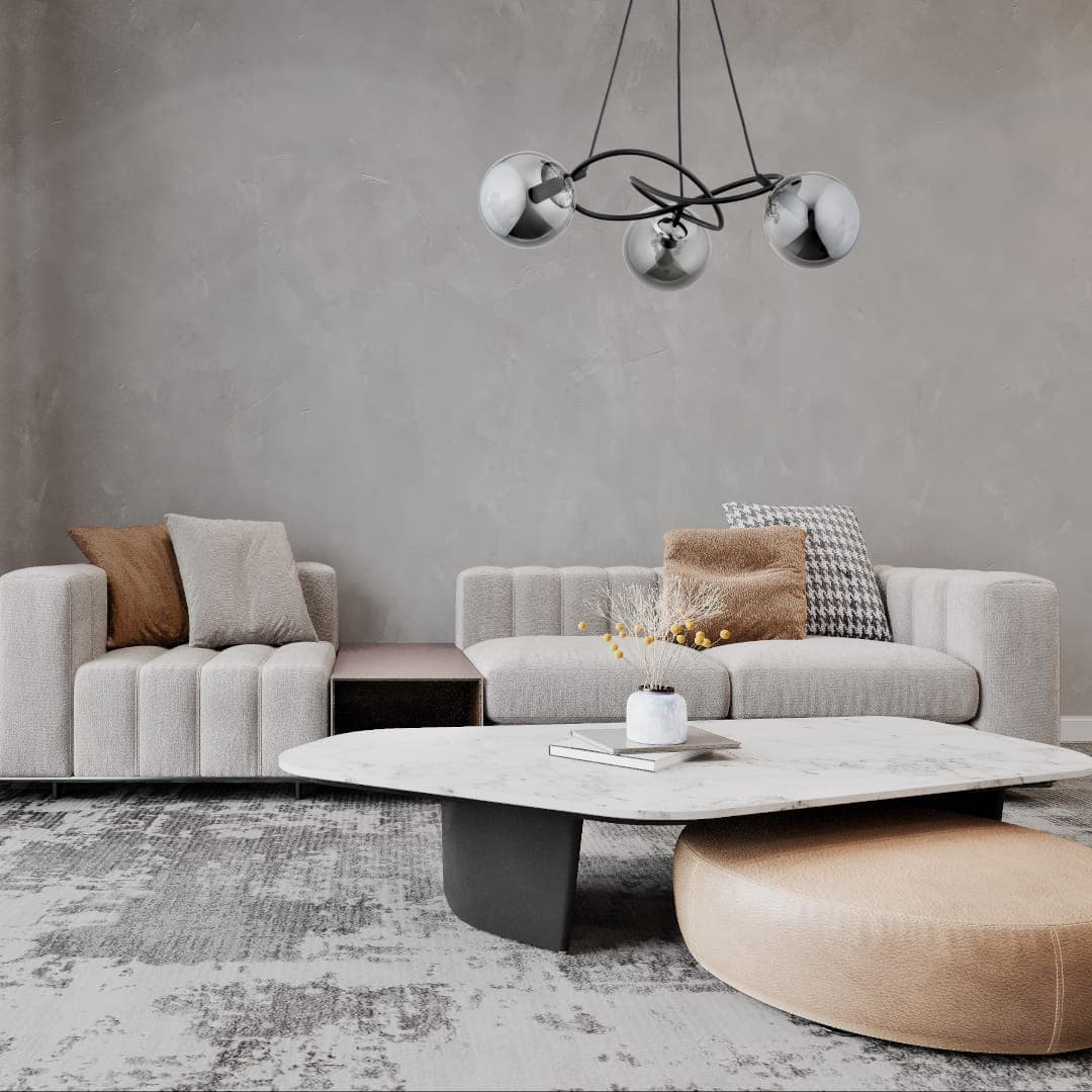 Lustra Alfa Velta Neagra 3xE14