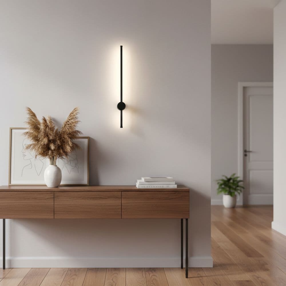 Aplica LED neagra 11W IP20 4000K