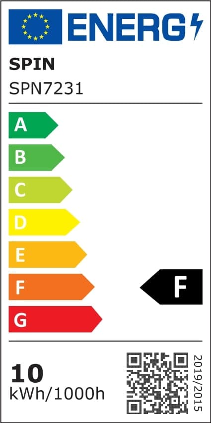 Corp Led Fida aluminiu, 10W=20W, 3000K, lumina calda