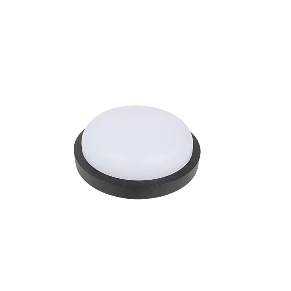 Aplica LED de exterior Rotunda Neagra  Ø235, 18W=150W, 4000K, lumina neutra, cu protectie IP65