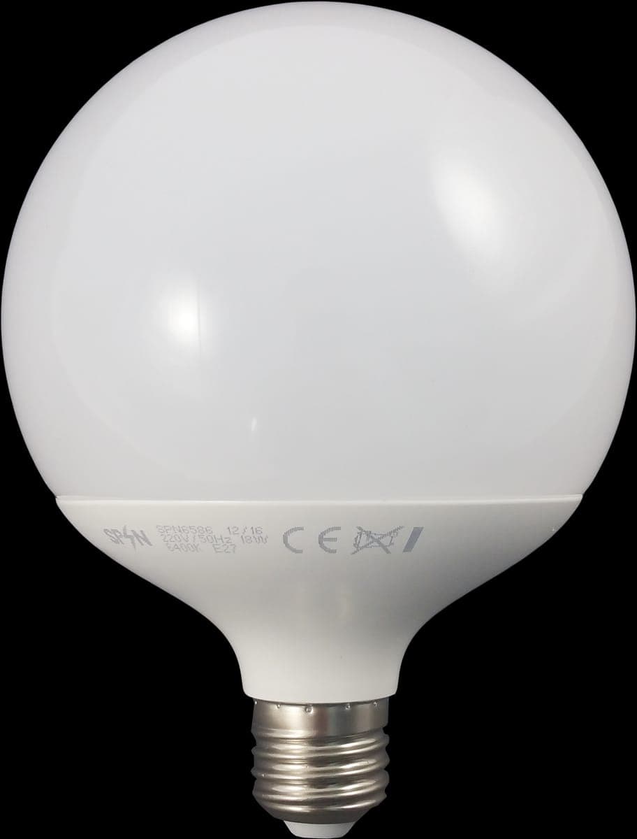 Bec E27, model G120, 18W=200W, lumina calda, 1800Lm