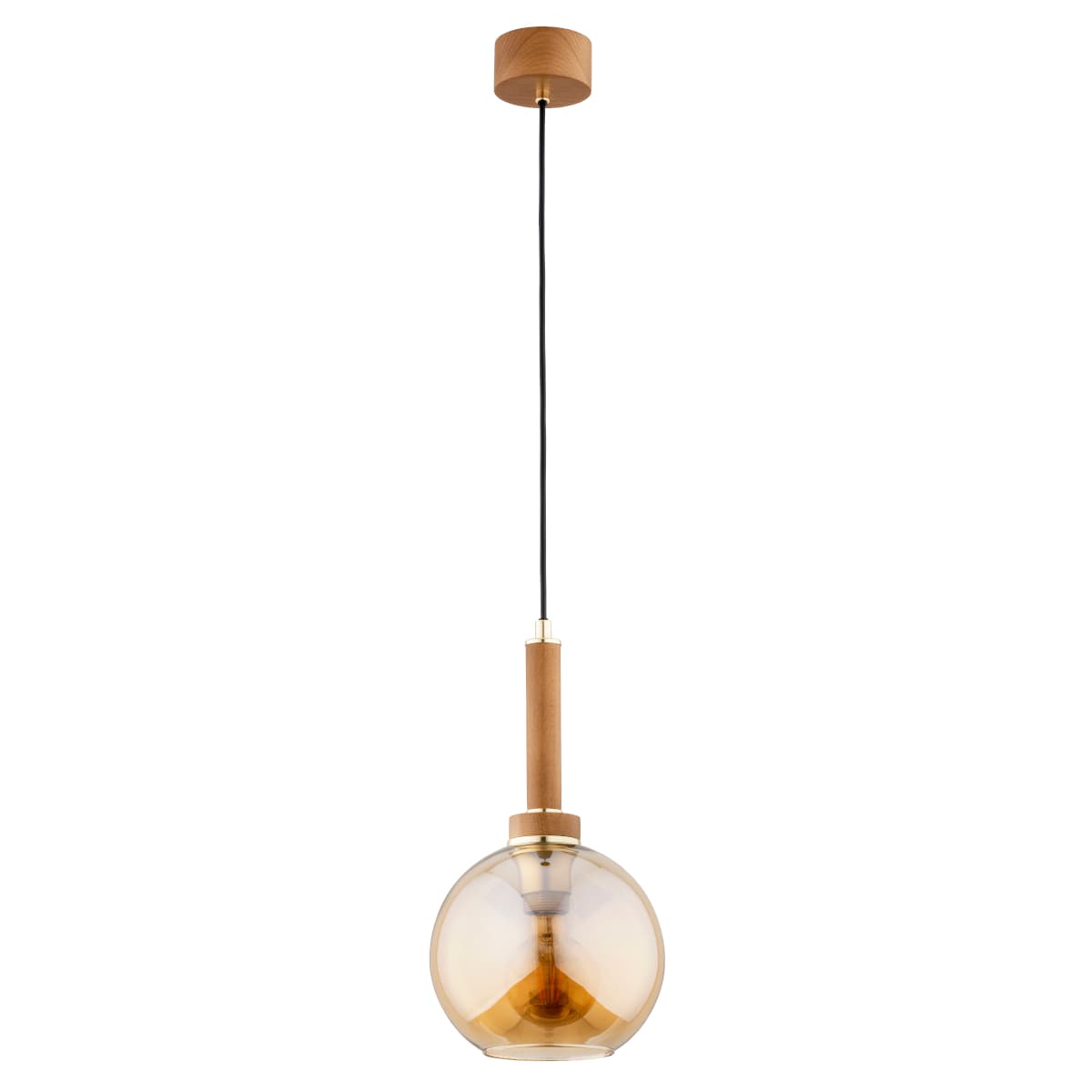 Lustra Pendul Alfa Balerina Lemn 1xE27