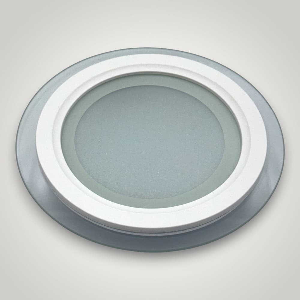 Spot Led Rotund Rama Transparenta, 12W, 6500K, 600Lm, 3+1GRATIS