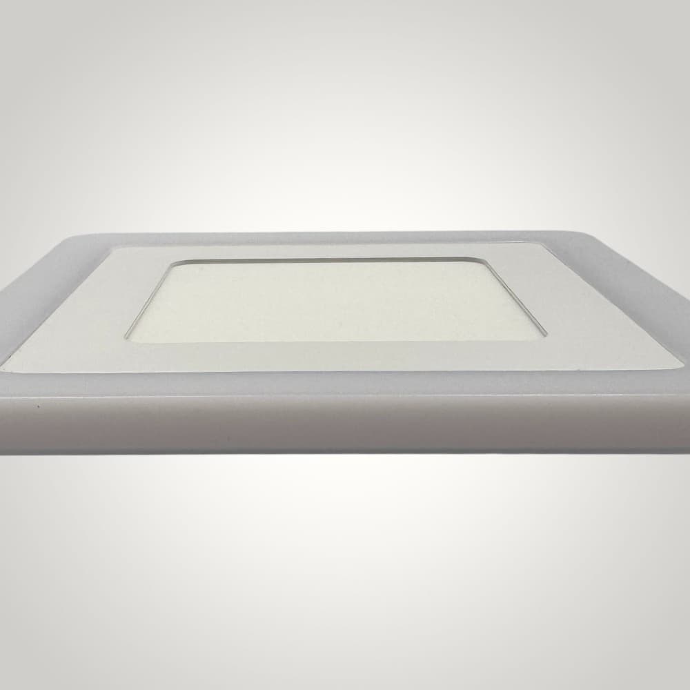 Spot LED Patrat Doua Culori, 24+12W, 3000K-6500K, Trei Functii, 3+1GRATIS