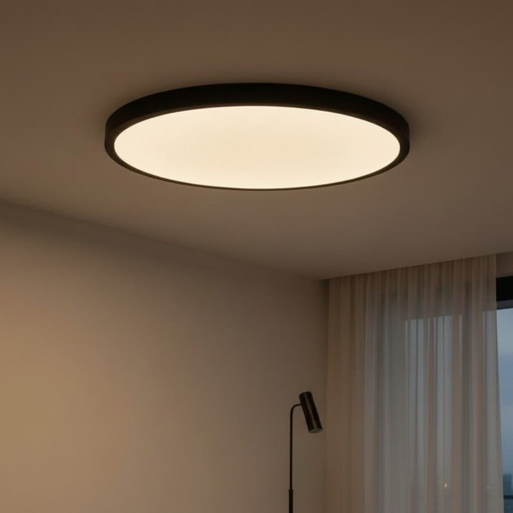 Plafoniera LED Versa IP40 Rama Neagra, 40W, 500x27mm, 3000-6500K