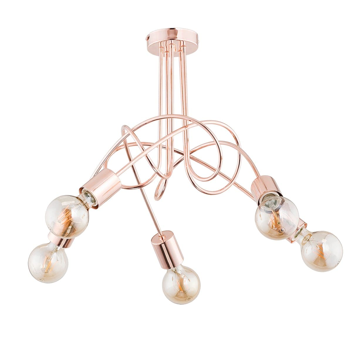 Lustra Alfa Tango Copper 5xE27