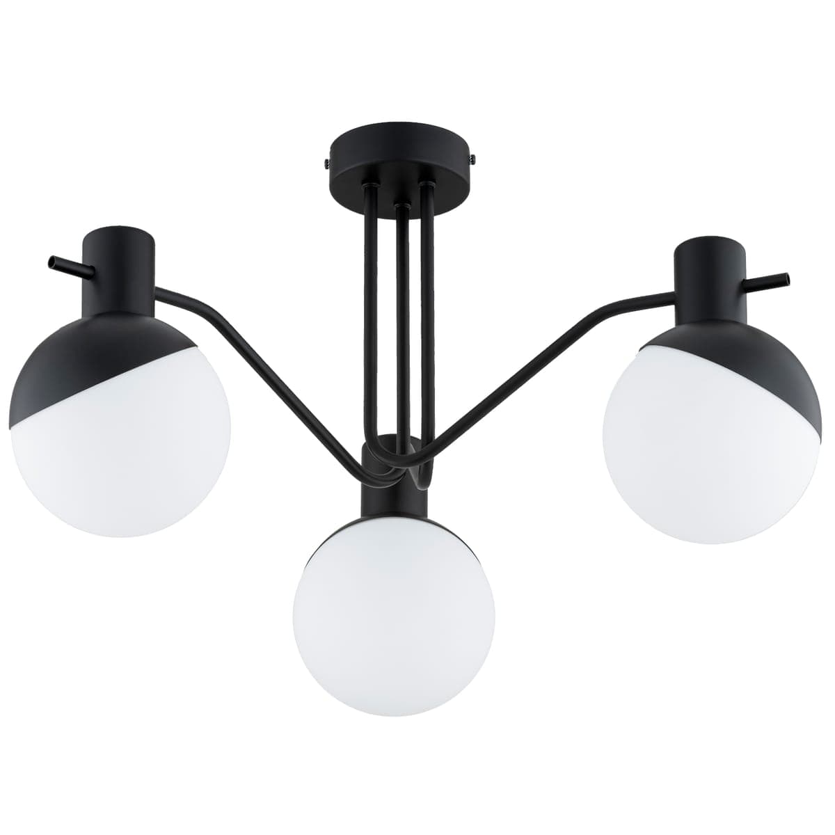 Lustra Alfa Enigma Neagra & Alba 3xE14