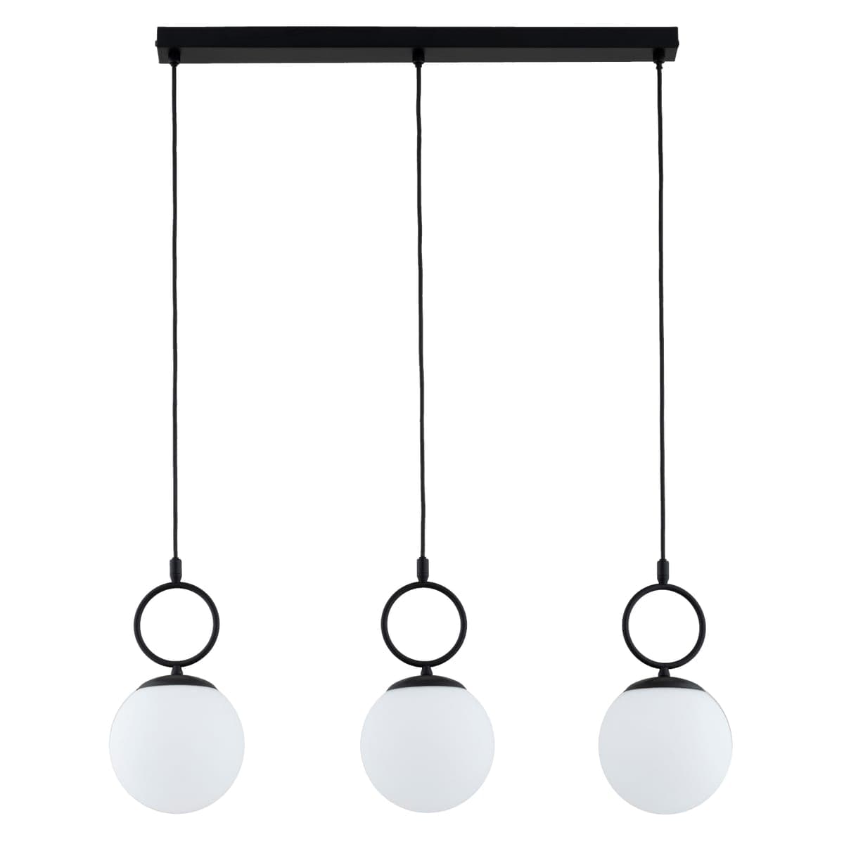 Lustra Pendul Alfa Sitro Neagra & Alba 3xE14