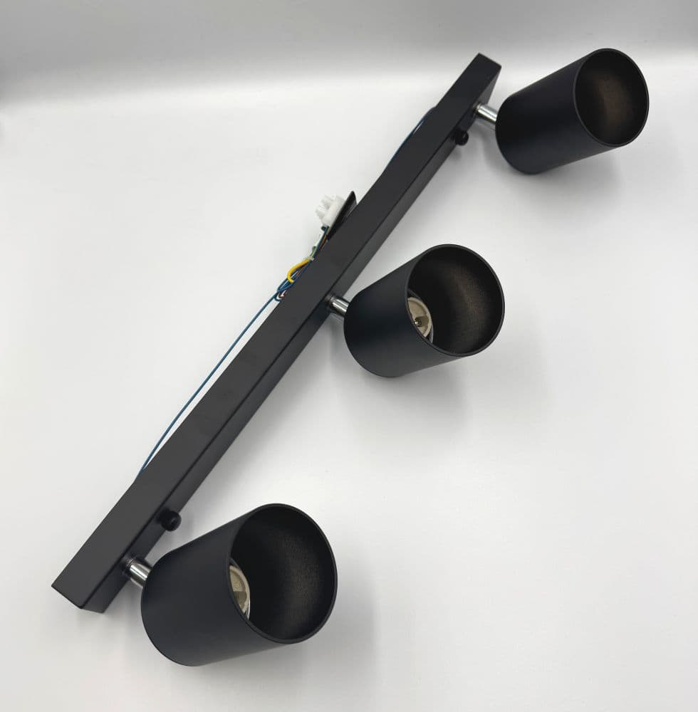 Spot Negru Reglabil Liniar 3xGU10 450mm