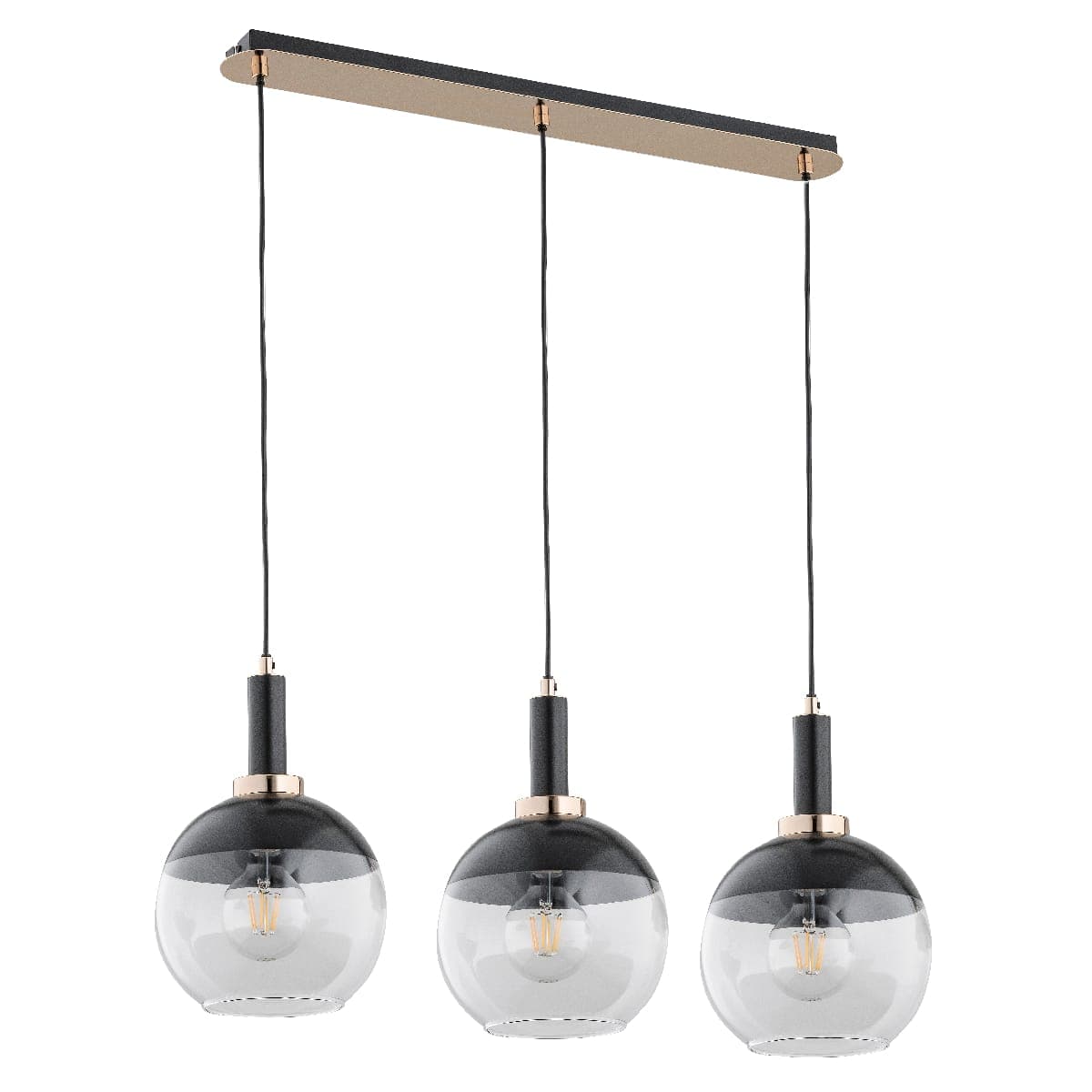Lustra Pendul Alfa Adria Neagra 3xE27