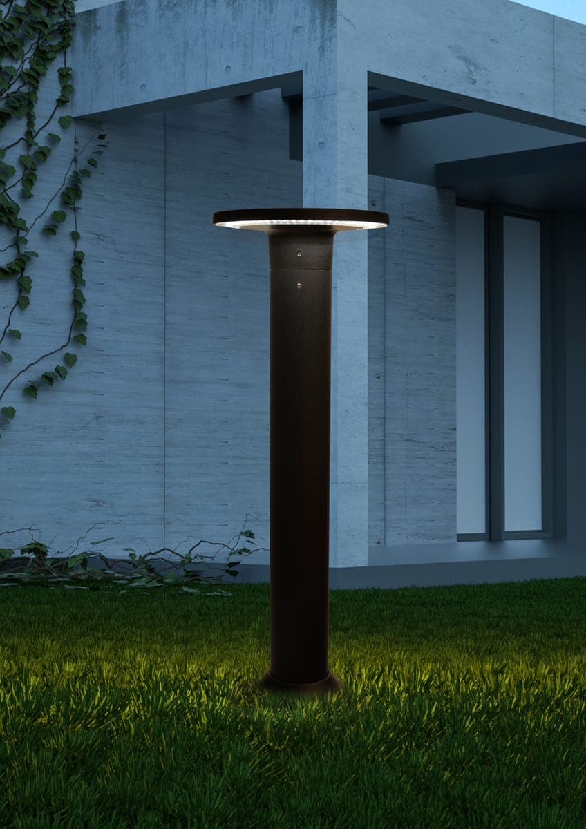 Stalp Ornamental cu LED De Gradina 12W, 3000k, Lumina Calda